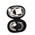 Oval Earphone Case Mini Earbuds Hold Storage Box Headset Bags Portable Zipper Headphone Carrying Bag Headsets Container.