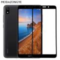 Xiaomi Redmi 7A full adhesive tempered glass screen protector. 