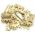 4pcs Golden Metal Hinge for Cabinet Door, Small Box Hinges Butterfly Shape for Small Jewelry Box.