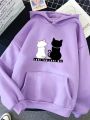 Streetwear Hoodies Women Sweatshirt Autumn Long Sleeve Hoodies Harajuku Hoodie Cute Cat Print Sweatshirt Women sudadera mujer.