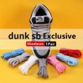 1Pair Sb Dunks low Shoelaces for Sneakers 0.9CM Thickened Original Classic AF1AJ Shoe laces Basketball Shoes Non-slip Sport Lace. 