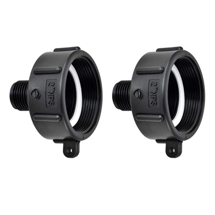 Tote Tank Adapter 1/2PCS – 275-330 Gallon IBC To Garden Hose Drain Plug Connector 2" NPS