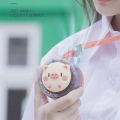 1/2/3PCS Mini Rechargeable Cartoon Animal Hanging Neck Fan USB Portable Leafless Low Noise Small Fan for Summer Students.