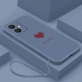 VIVO Y27 4G Stylish Love Heart Rubber Phone Cover Liquid Silicon Case Shockproof Casing.