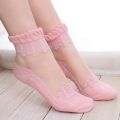 1 Pairs Summer Women Socks Mesh Cute Ultrathin Transparent Crystal Silk Lace Short Socks Elastic Ankle Socks Female Socks. 