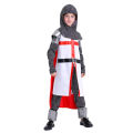 Deluxe Medieval Crusades Knight Cosplay Costume For Kids Boys Outfit Suits Boys Halloween Carnival Party. 