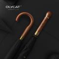 OLYCAT New Wooden Long Umbrella Men Business Vintage Big Golf Umbrellas Wind Resistant Simple Outdoor Travel Umbrella Rain Women House Foocus.