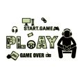 【Top Picks】 Glow in The Dark Luminous Wall Sticker Cosmic Starry Sky Game Handle Gaming Zone Video Game Decor for Living Room. 