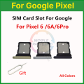 For Google Pixel 6, Pixel 6A, Pixel 6Pro Nano Sim Card Tray Holder Sim Adaptor With Free Sim Ejector Pin Replacement Part.