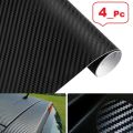 Sticker Black Carbon Fiber (18"×3" )Vinyl Wrap Texture 3D self adhesive DIY Decor Bike ,Motorcycle,Car stickers. 