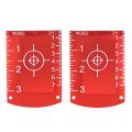 Lasers-Targets, 2 Pack Magnetic Floor Lasers-Targets Card for Red. 