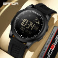 SANDA New Multifunctional Sports Watch for Teenagers with Trendy Design and Waterproof Men's Watch SD9064-2. 