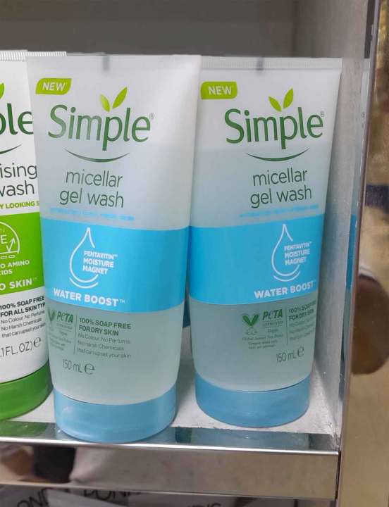 Simple Water Boost Micellar Gel Wash - 150ml