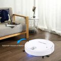 Auto Robot Vacuum Cleaner Touch Control 5-in-1 Sweeping Vacuuming Mopping Humidifying Rechargeable for All Flat Floors N0PF-white. 