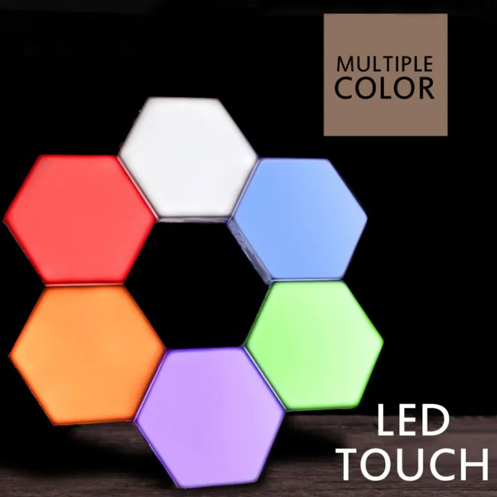 Rgb%20Touch%20Sensor%20Quantum%20Lamp%20Honeycomb%20Lamp%20Wall%20Lamp%20Led%20Night%20Light%20Splicing%20Combination%20Honeycomb%20Lamp%205%20Mode%20Settings%20-%20Image%202