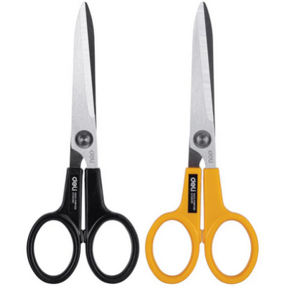 Deli E6014 Scissors – 8 Inch (202 mm) | Black or Yellow Handle