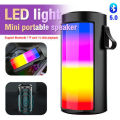 Portable Outdoor Mini LED RGB Light Bluetooth Wireless Speaker Subwoofer Stereo Camping Portable Bluetooth Speaker. 