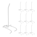 10 Pcs 3.9inch Long White Metal Store Grid Wall Bracket Display Hooks. 