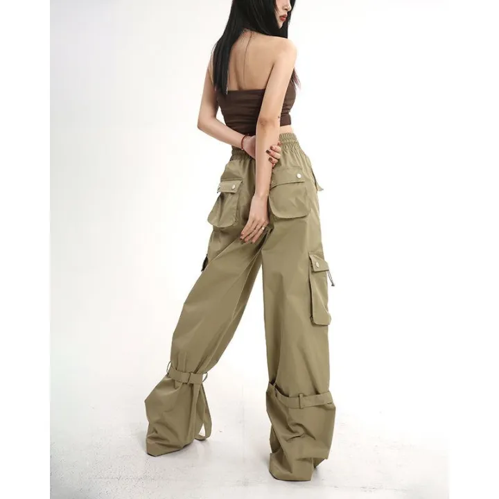 Autumn%20Fashion%20Khaki%20Cargo%20Pants%20Women%20Y2K%20High%20Waist%20Flap%20Pocket%20Wide%20Leg%20Trousers%20Loose%20Straight%20Pants%20Vintage%20Casual%20Jeans%20-%20Image%202