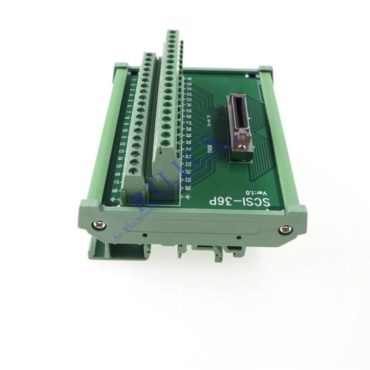 1 Piece SCSI Cable Universal Breakout Board Terminal Block Module Adapter PLC Servo Drive 14 20 26 36 50 68 100 Pins Din Rail