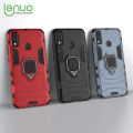 Lenuo Phone Case for Huawei Y8s Silicone PC Metal Ring Holder Cover.