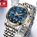 Watches for Men Diamond Business Dress Analog Quartz Stainless Steel Date Luxury Casual Fashion Wrist Watch Waterproof Luminous. 