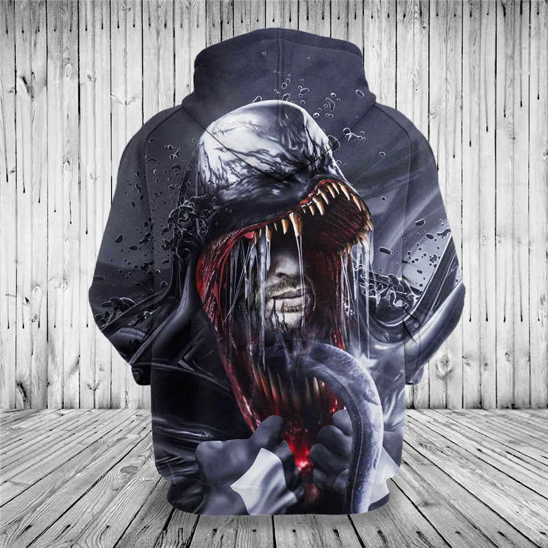 Sweatshirt Customize Design Venom 3D Printed Hoodies Unique Pullovers Tops Men Clothing F76 Daraz .bd