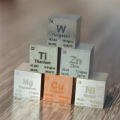 High-Precision 0.39 Inch Elemental Metal Density Square Kit Parts - Tungsten, Titanium, Copper, Magnesium, Nickel, Zinc. 