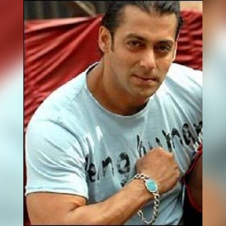 Salman Khan bracelet with blue stone stylist silver