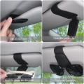 Magnetic Leather Sunglass Holder for Car, Sunglasses Clip for Car Visor, Auto Interior Accessories Universal (Black). 