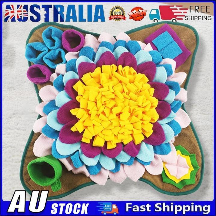 Portable Feeding Mat Interactive Eco-Friendly Non-Slip Snuffle Mat Machine-Washable Puzzle for Indoor Use Pet Owner Training