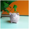 Individual Ceramic Keepsake Piggy Bank, Pink. 