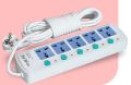 Maxline Multiplug ML 815-5 Port Multi Extension Socket-Multi plug-White.