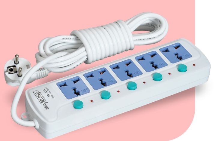 Maxline%20Multiplug%20ML%20815-5%20Port%20Multi%20Extension%20Socket-Multi%20plug-White%20-%20Image%203