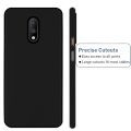 OnePlus 7 Silicone Matte Flexible Soft Phone Case - Black - Phone Back Cover.