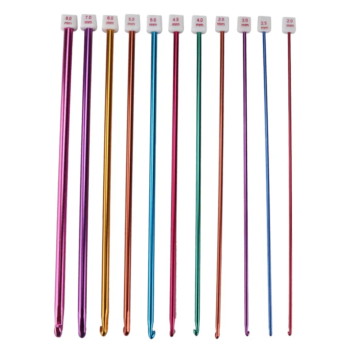 Crochet%20Hooks%202.0mm%E2%80%918.0mm%20Multicolour%20Aluminum%20Afghanistan%20Crochets%20Accessories%20-%20Image%206