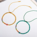2024 Fashion Evil's Eye Seed Beaded Bracelet Handmade Adjustable Women Bracelet Colorful Seed Beads Bracelet (KB8516).