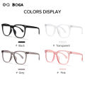 OQ BOGA 4 Colors Unisex Anti Blue Light Radiation Computer Glasses Women Men Eye Protection Fashion Plastic Letter D Frame Eyewear. 