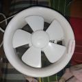 National Deluxe Round Glass Window Bathroom Exhaust Fan 6" inch.