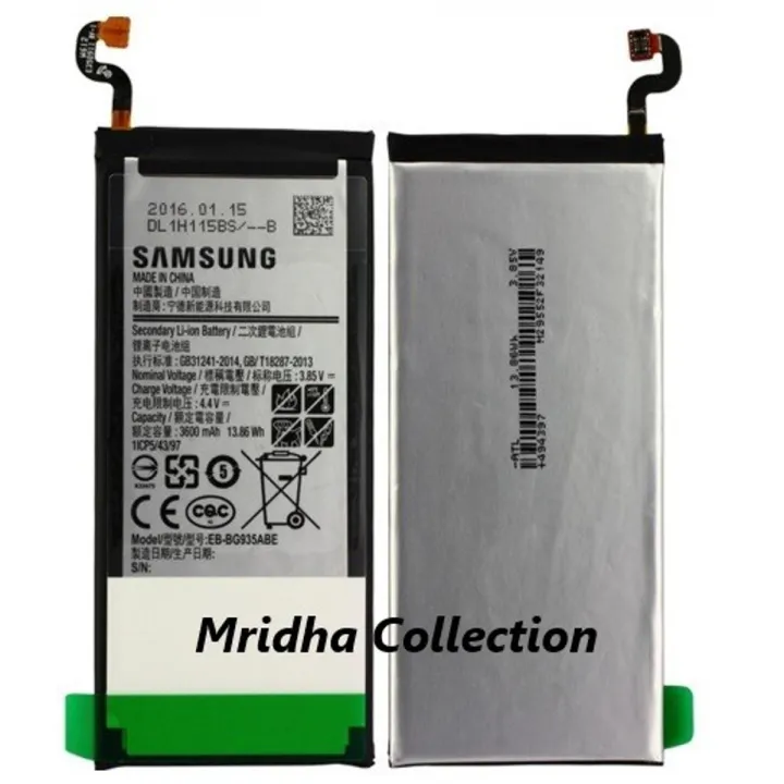 Samsung Galaxy S7 Edge Battery Lithium Polymer Replacement Battery With 3600 mAh Capacity For SM-G935F, SM-G935FD, SM-G935W8, SM-G9350, SM-G935S, SC-02H, SM-G935K, SM-G935L, SM-G935R4, SCV33