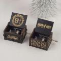 4 Style Harries Music Box Wooden Hand-cranked Retro Potters Music Box Children's Birthday Gift Surprise Gift for Couples. 