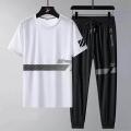 New Stylist Printed Cotton Half Sleeve T-Shirt & Full Pant ( Combo Set ) For Men. 