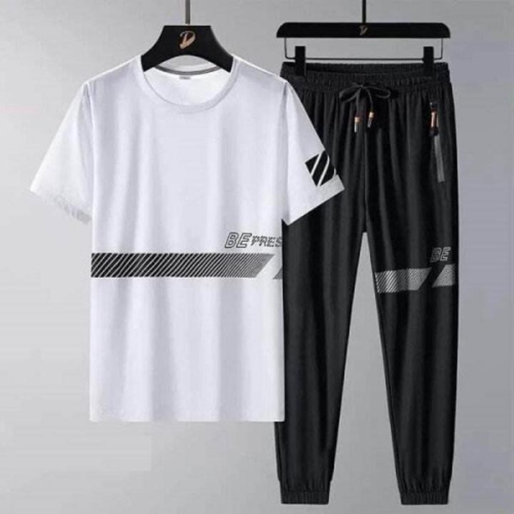New%20Stylist%20Printed%20Cotton%20Half%20Sleeve%20T-Shirt%20&%20Full%20Pant%20(%20Combo%20Set%20)%20For%20Men%20-%20Image%205