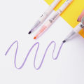 3/6Pcs Highlighter Marker Pen Creative Double-Headed Highlighter Students Highlight Key Sentence Marker Color Oblique Head Marker Pen.