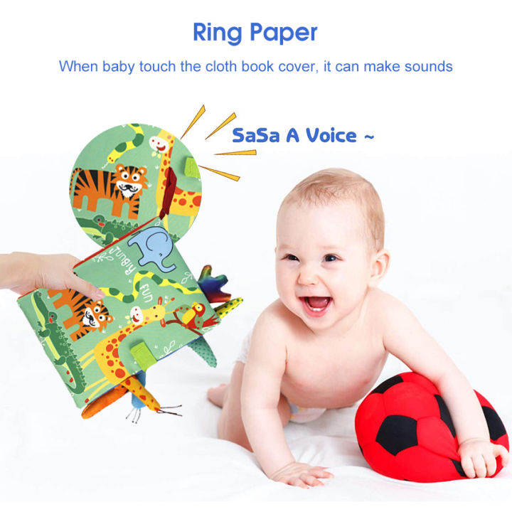 HelloKimi%20Soft%20Baby%20Cloth%20Books%20Early%20Learning%20Sensory%20Educational%20Cloth%20Book%20Fabric%20Books%20Kids%20Cartoon%20Book%20Rustle%20Sound%203D%20Tail%20Educational%20Touch%20and%20Feel%20Crinkle%20Books%20for%20Boys%20&%20Girls%20Toddler%20Infants%20Baby%20Children%20-%20Image%207