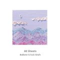 RHS Online 80PCS Oil Painting Landscape Series Memo Pad Sticky Notes Album Diary Journal Decorative DIY Scrapbooking. 