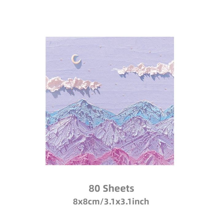 RHS%20Online%2080PCS%20Oil%20Painting%20Landscape%20Series%20Memo%20Pad%20Sticky%20Notes%20Album%20Diary%20Journal%20Decorative%20DIY%20Scrapbooking%20-%20Image%202
