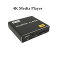 Mini 4K Blu-ray HD Media Player Support Horizontal and Vertical Screen TV Projector U Disk SD Card PPT Car Home AD Video Player. 