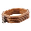 4PCS Octagon Embroidery Hoops Imitated Wood Cross Stitch Hoop Set Display Frame for Art Craft Handy Sewing and Hanging.
