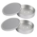 2X Metal Body Cap and Lens Rear Cap Set for M39 Ltm Screw Mount 39S(Silver). 